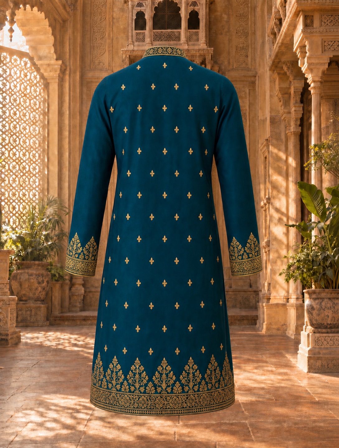 The Zari Kurta, the back