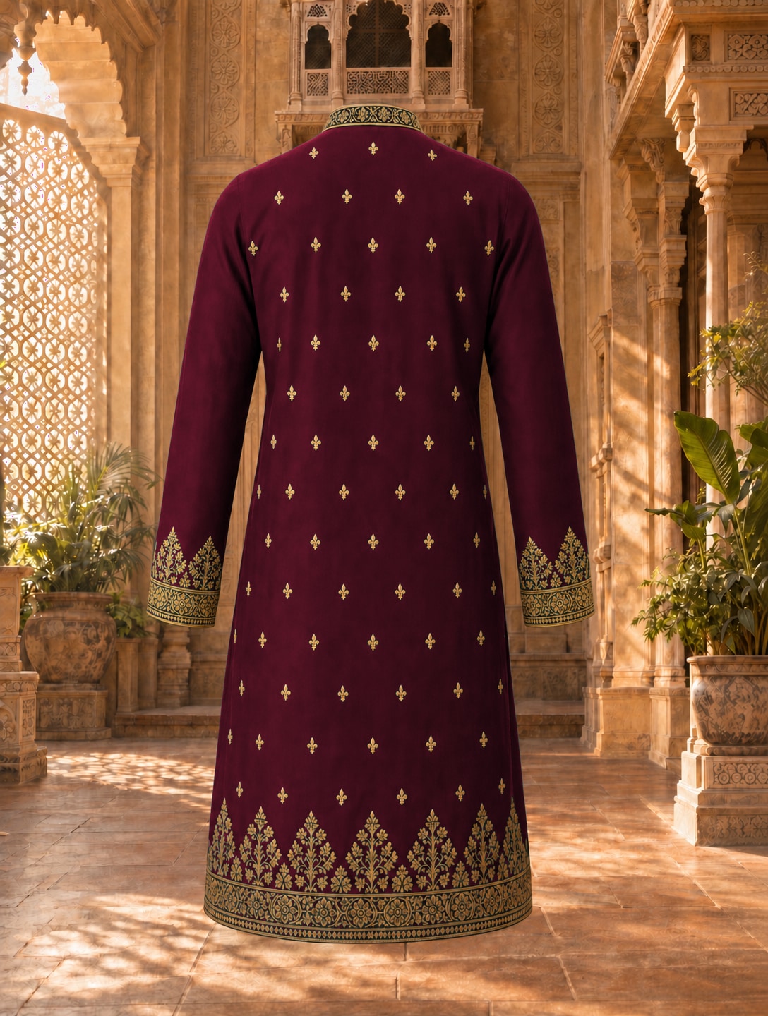 The Zari Kurta, the back