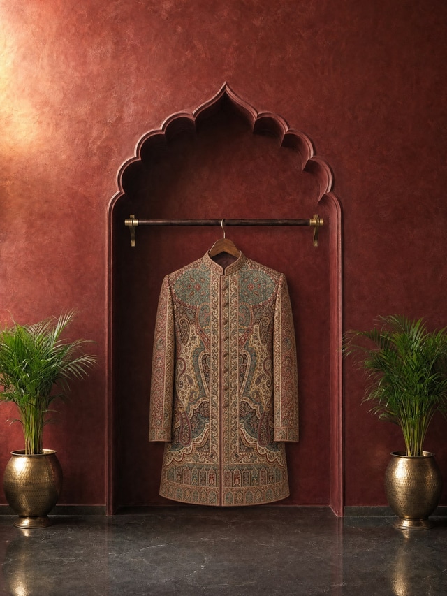 The Ruby Jamawar Sherwani
