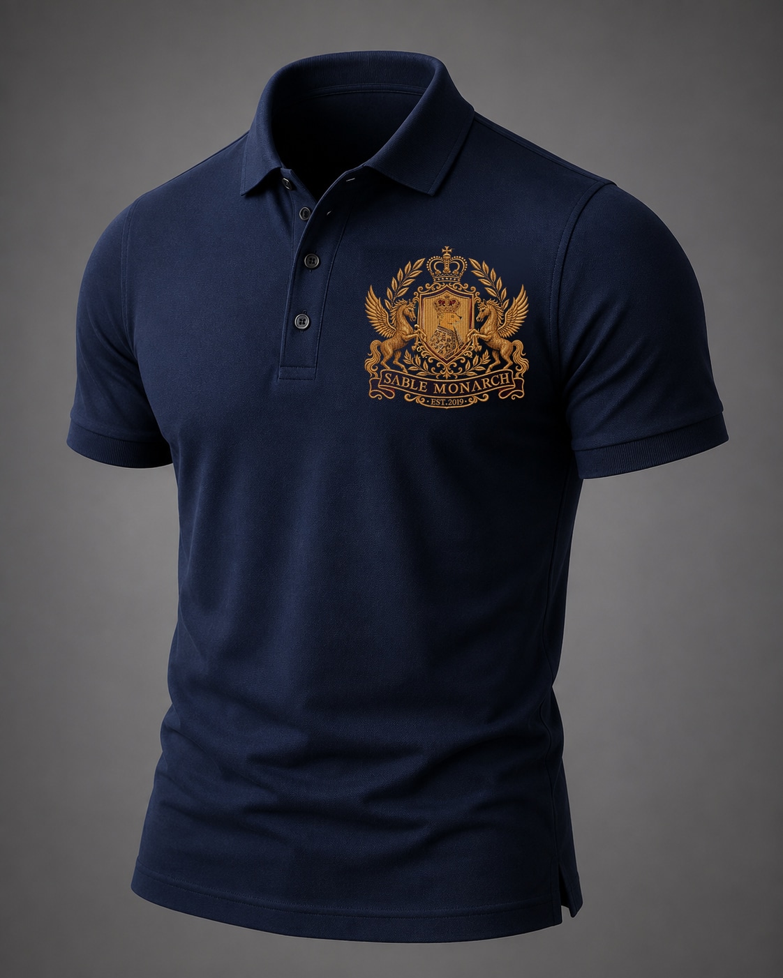 Sable Monarch Vintage — Navy, Front