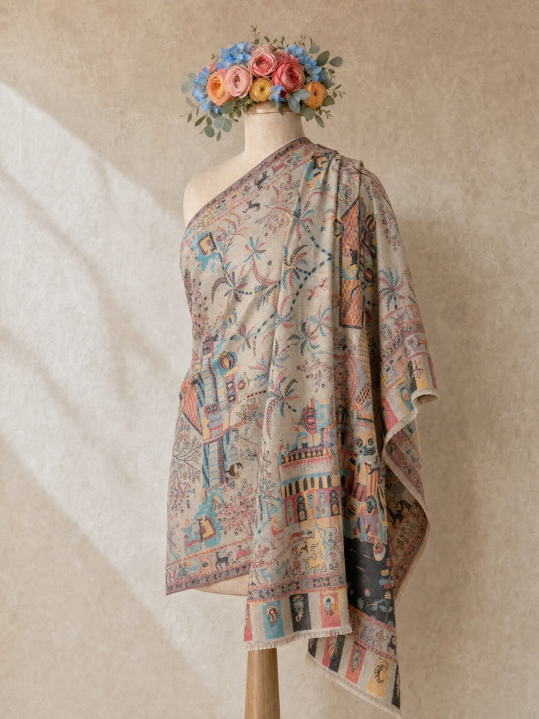 Shawls, the back