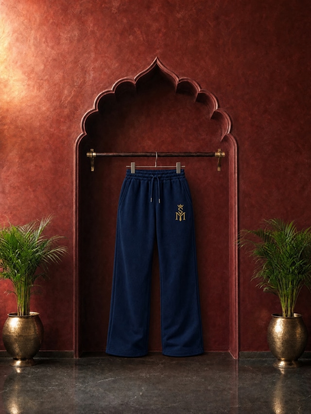 The Monogram Sweatpants — Navy